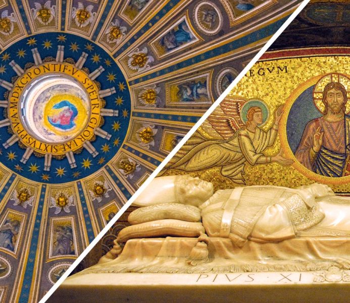 St. Peter's Basilica, Papal Grottoes guided tour + Dome