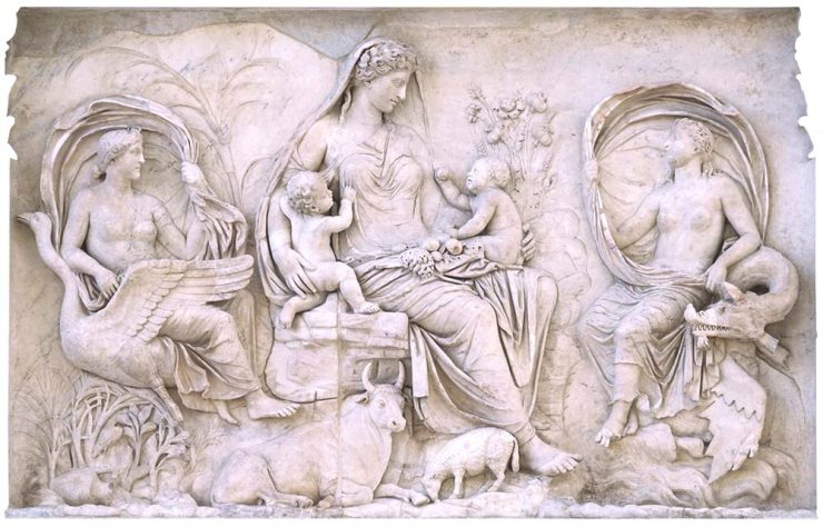 Saturnia Tellus relief - Altar of Peace, Rome