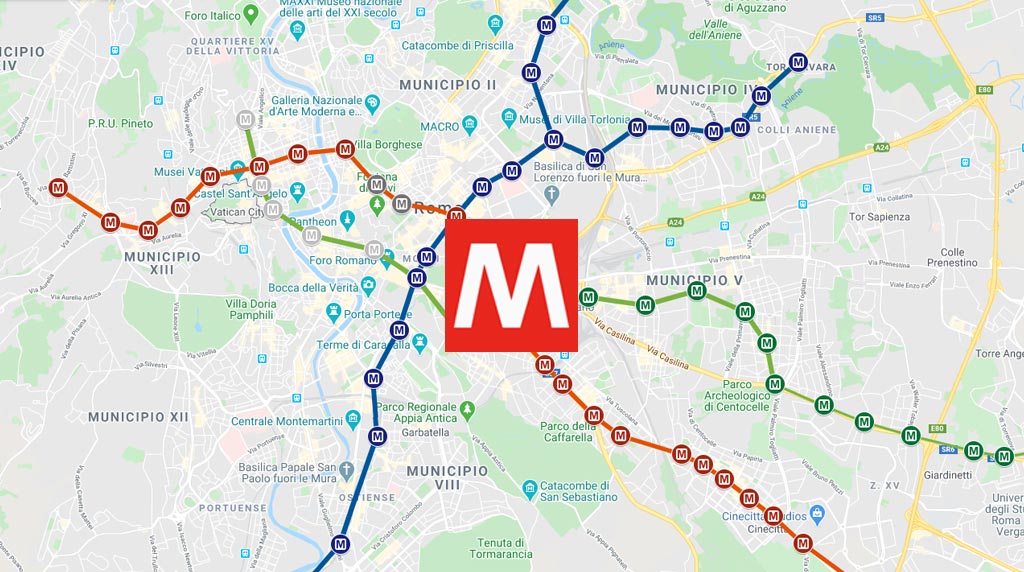 Interactive Rome Metro Map And Complete List Of Stations