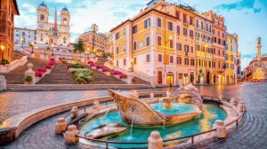 Rome Fountains: the most beautiful and popular. La Barcaccia at Piazza di Spagna