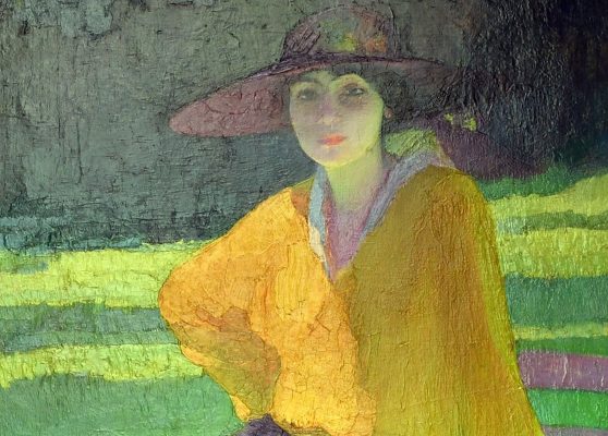 Amedeo Bocchi. In the Park, 1919 (detail). Gallery of Modern Art, Rome
