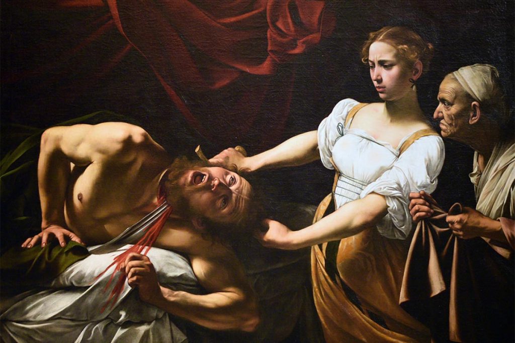 Caravaggio. Judith and Holofernes, 1599-1602 circa. Palazzo Barberini, Rome
