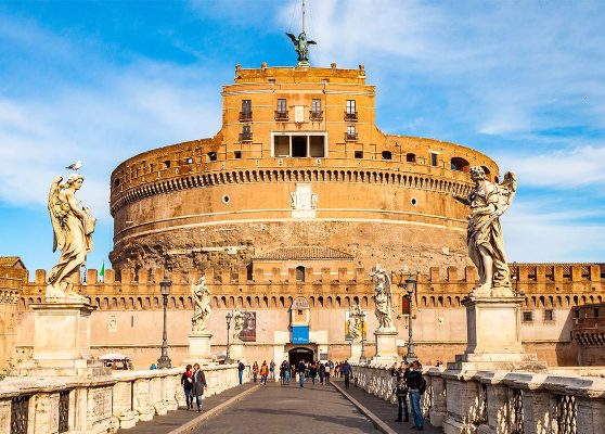 Castel Sant'Angelo seen from the Sant'Angelo bridge