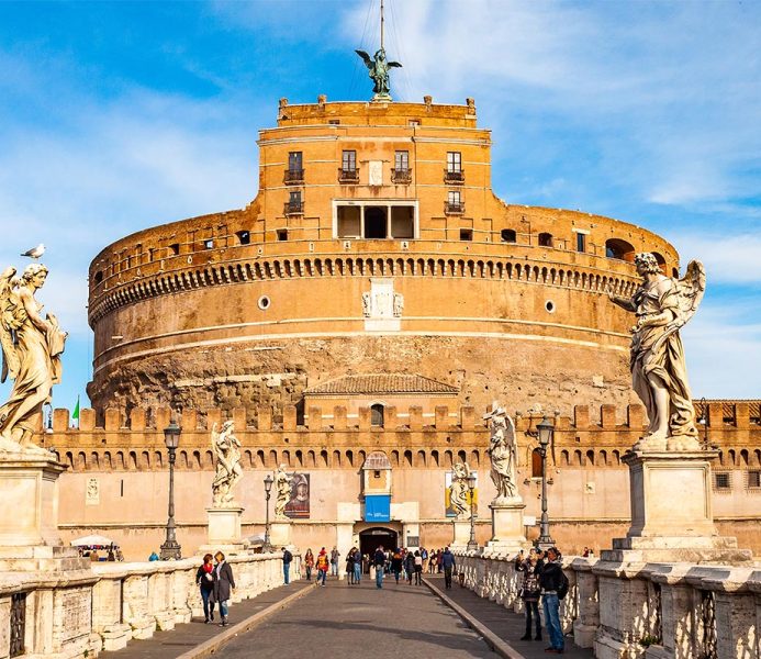 Castel Sant'Angelo seen from the Sant'Angelo bridge
