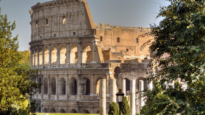 Colosseum seen from the Colle Oppio Park