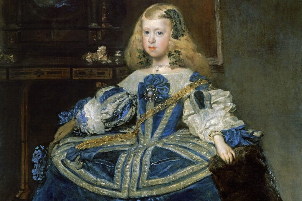 infanta margarita teresa in a blue dress diego velazquez Infanta Margarita Teresa in a Blue Dress, 1659 Diego Velazquez, (Spanish  1599-1660) Kunsthistorisches Museum, Vienna