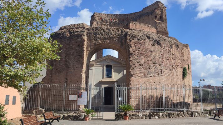 Front view of the Mausoleo di Elena in Rome