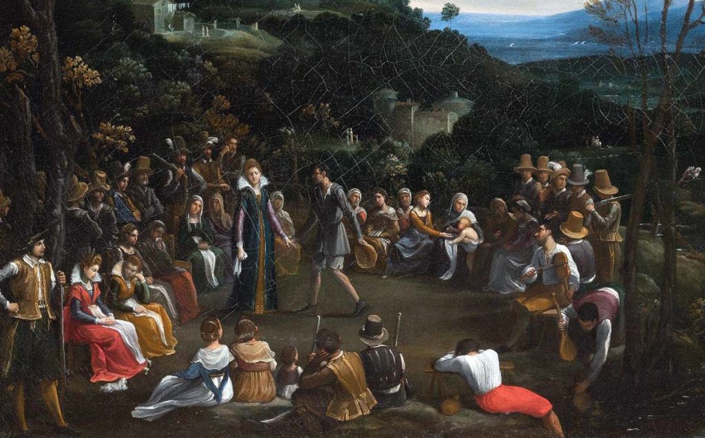 Country Dance (Danza campestre), 1601-1602 c. Guido Reni. Borghese Gallery