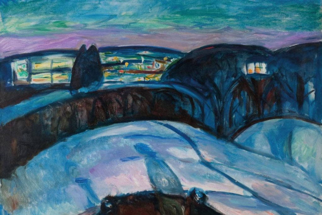 Starry Night by Edvard Munch – Exhibition "Munch. The Inner Scream" at Palazzo Bonaparte