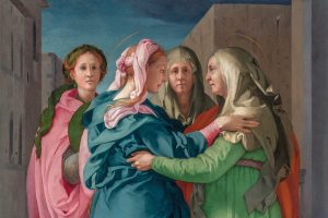 Pontormo, Visitation, c. 1528–1530. Oil on panel (detail)