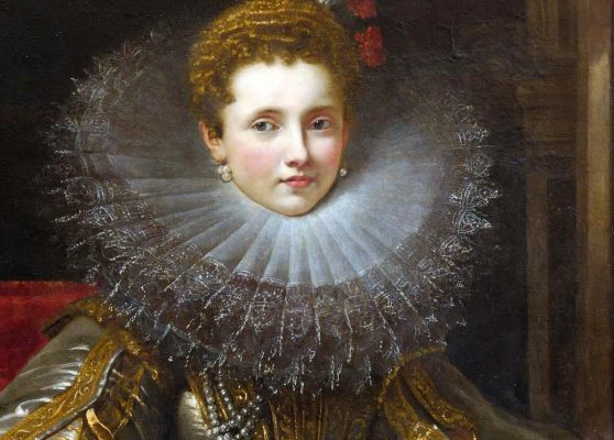 Portrait of Violante Maria Spinola Serra, c. 1606-1607 (detail). Painter, Peter Paul Rubens. © The Faringdon Collection Trust, Buscot Park, Oxfordshire