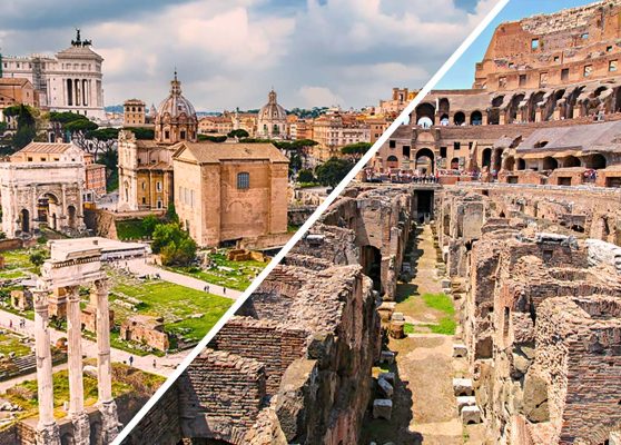 Underground tour of the Colosseum + Arena + Roman Forum + Palatine Hill