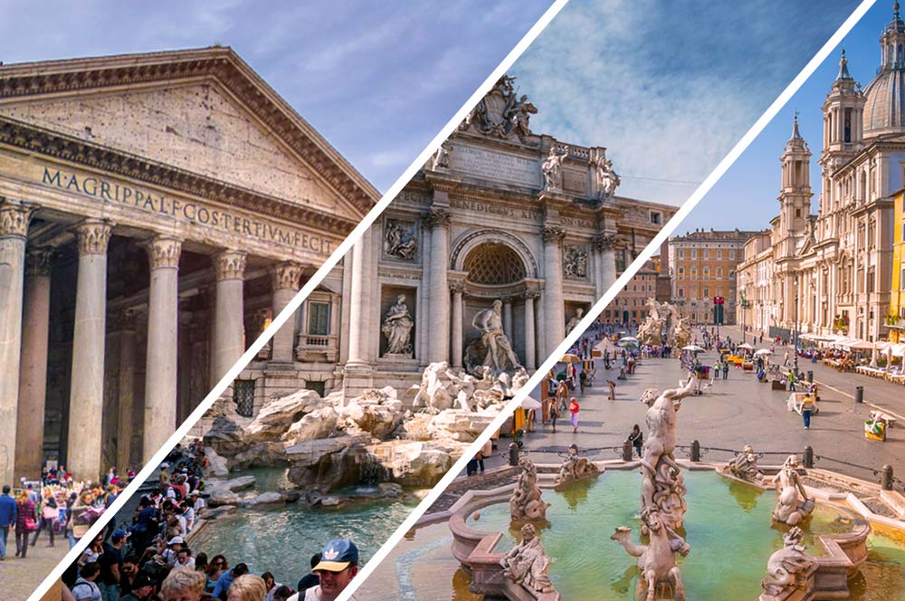 Walking Tour: Pantheon, Piazza Navona and Trevi Fountain