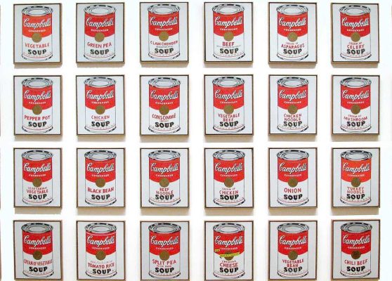 (32) Campbell's Soup Cans (1962). Andy Warhol. Exhibition, Rome