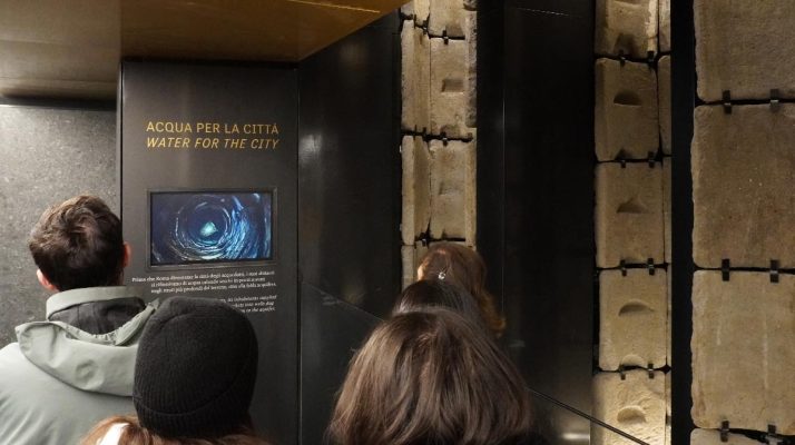 “Water for the City”: exhibition section on Republican wells at the Colosseo - Fori Imperiali metro station